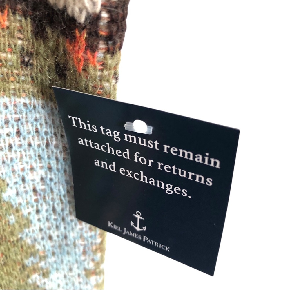 KIEL JAMES PATRICK NWT Cozy Cabin Into the Woods Sweater Unisex XS Fox Deer - Picture 7 of 12